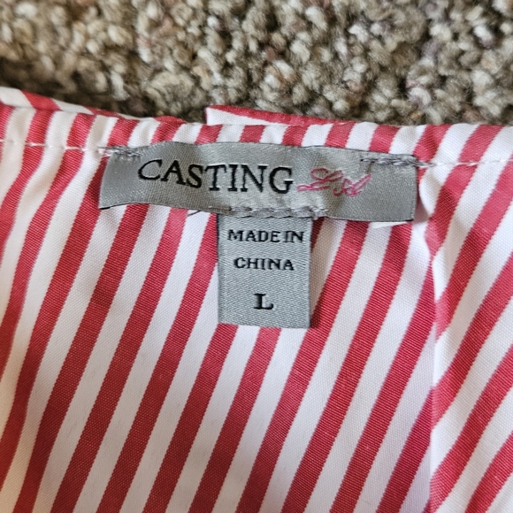 RED Casting LA Ruffle Asymmetrical Top Size L - Picture 5 of 8